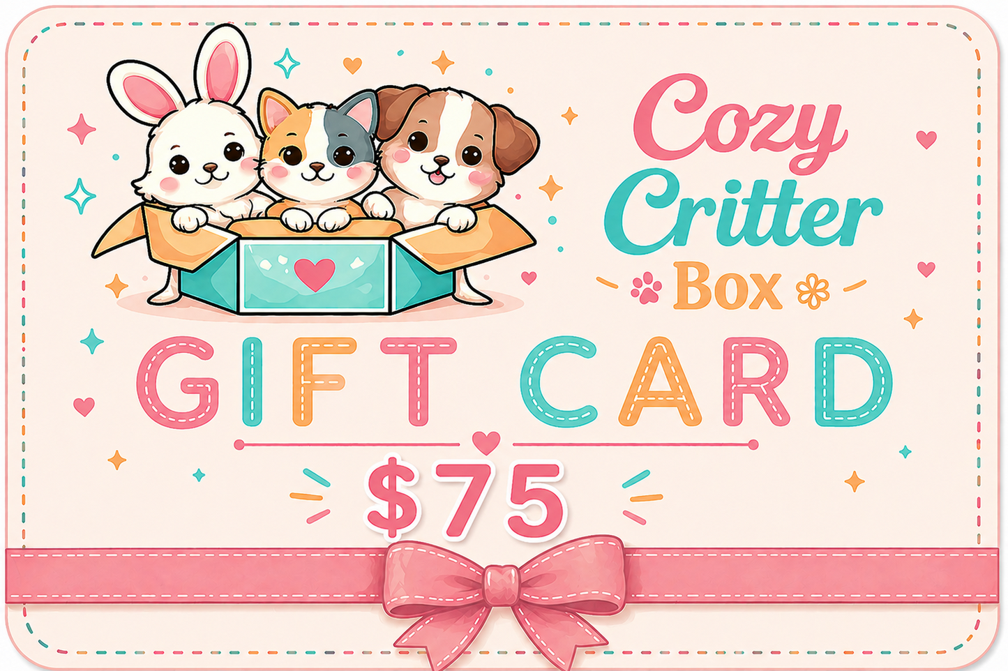 🎁Cozy Critter Box Gift Card🎁