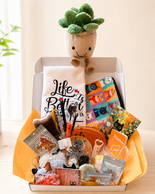 Curated Cat Cozy Critter Box