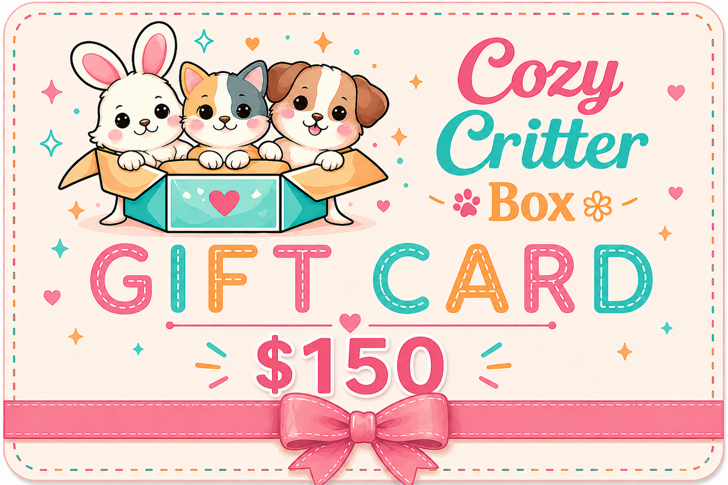 🎁Cozy Critter Box Gift Card🎁