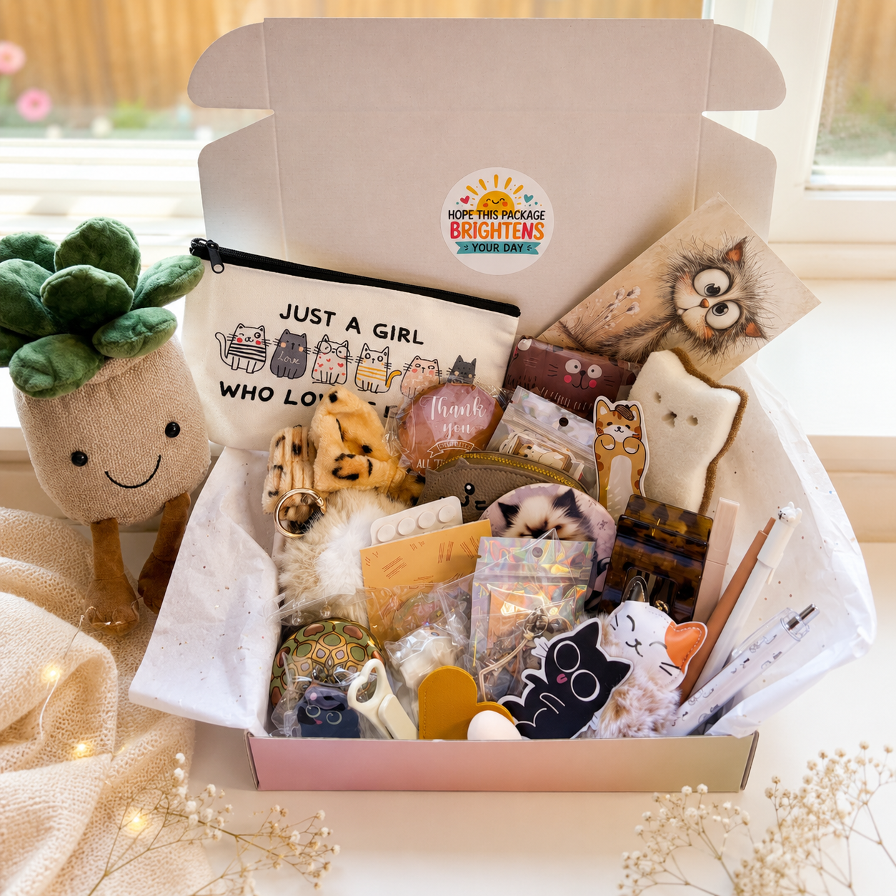 Curated Cat Cozy Critter Box