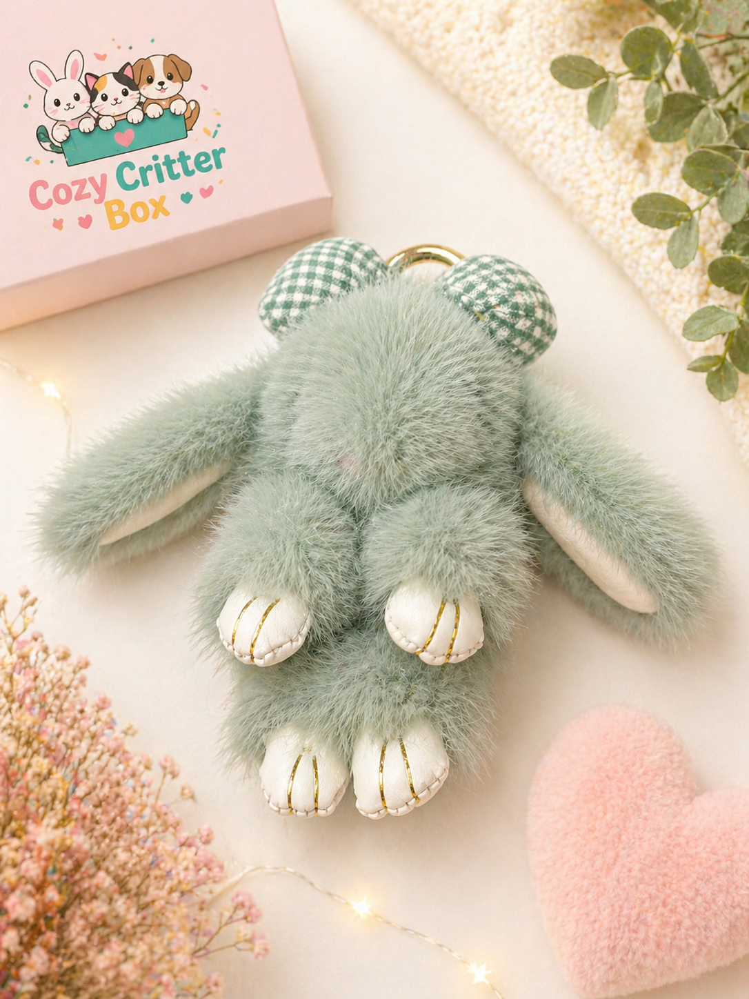 Add-On | Fluffy Bunny Keychain 🐰💕