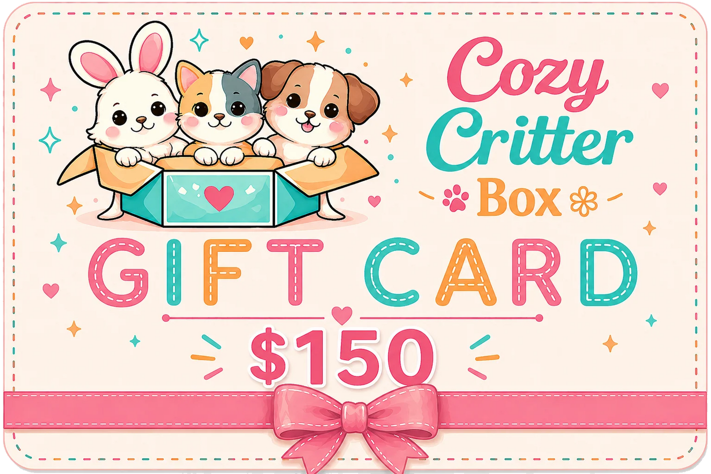 🎁Cozy Critter Box Gift Card🎁