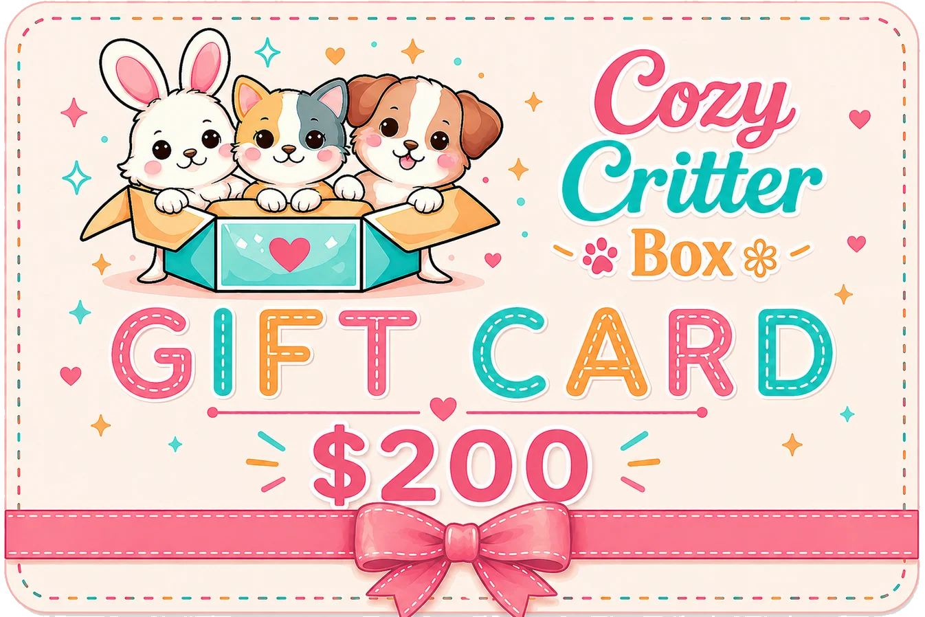 🎁Cozy Critter Box Gift Card🎁