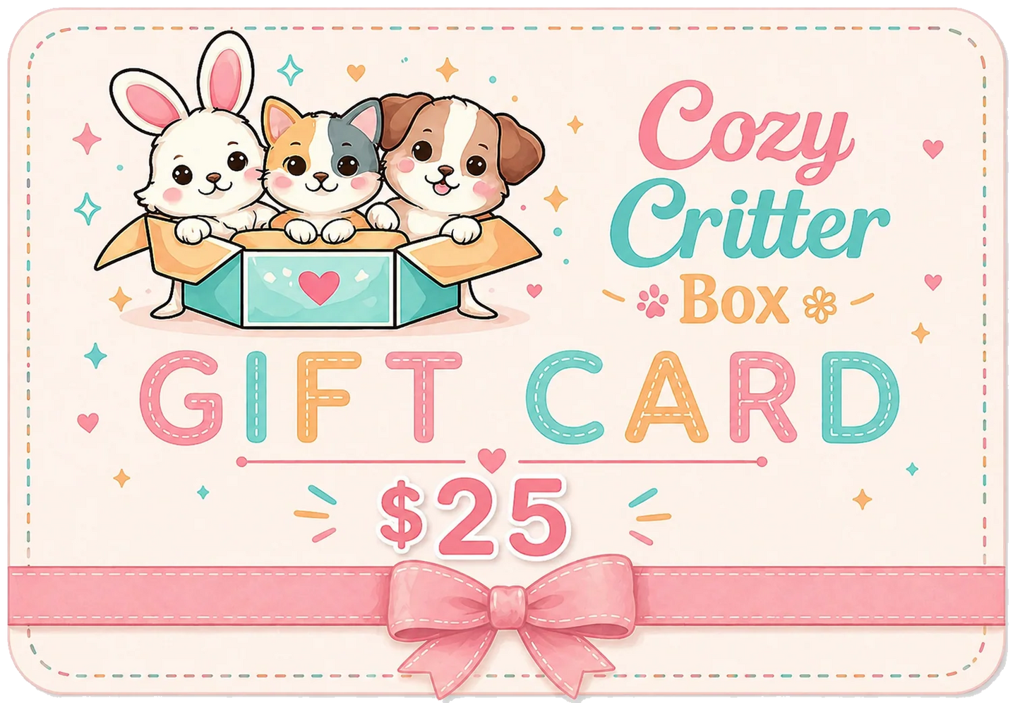 🎁Cozy Critter Box Gift Card🎁