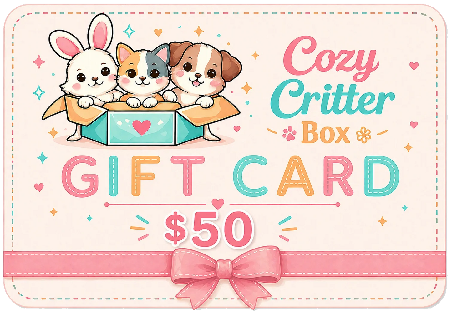 🎁Cozy Critter Box Gift Card🎁