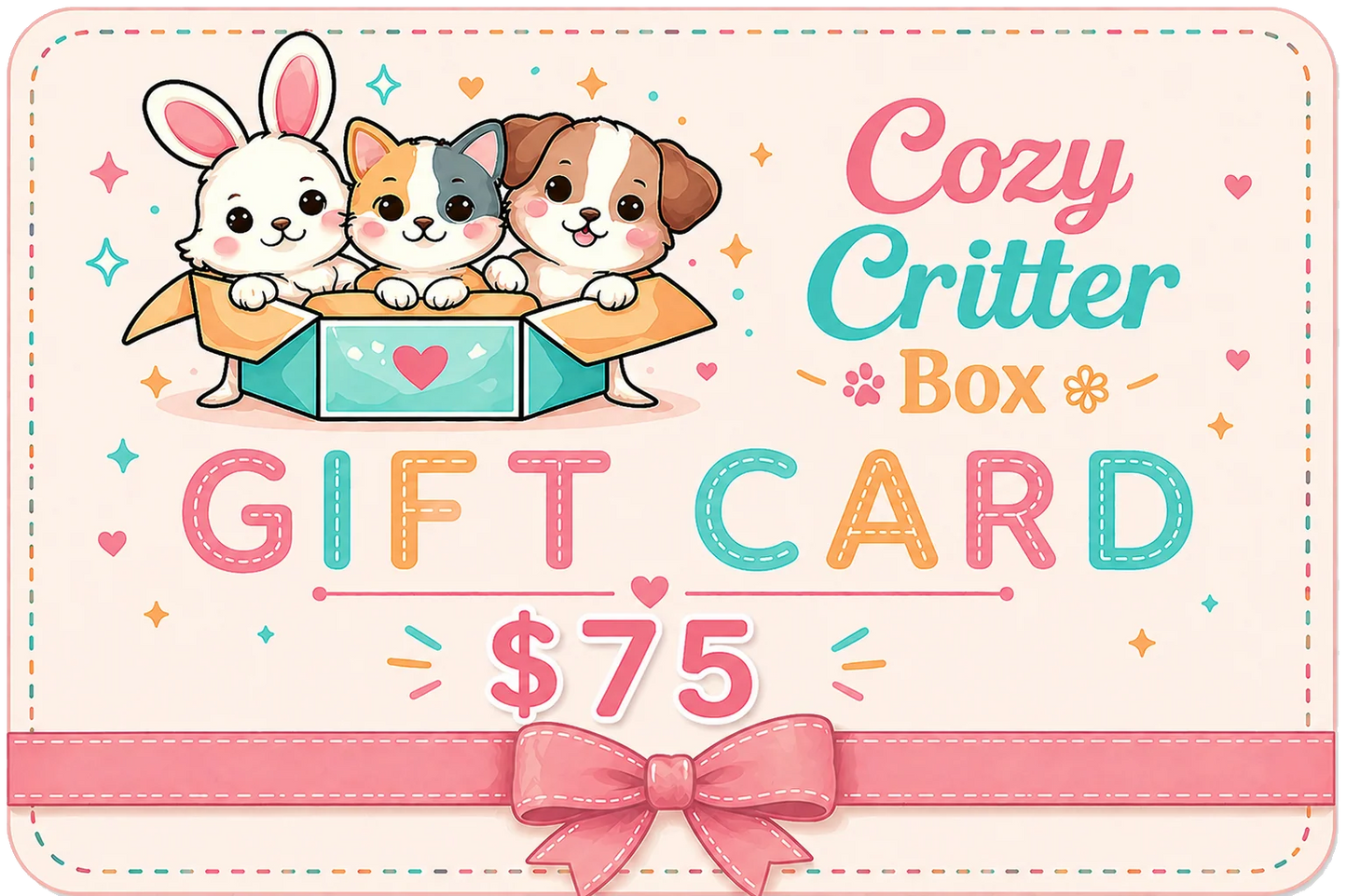 🎁Cozy Critter Box Gift Card🎁