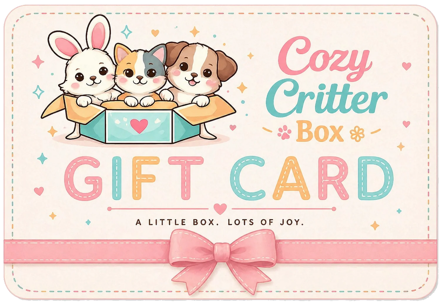 🎁Cozy Critter Box Gift Card🎁
