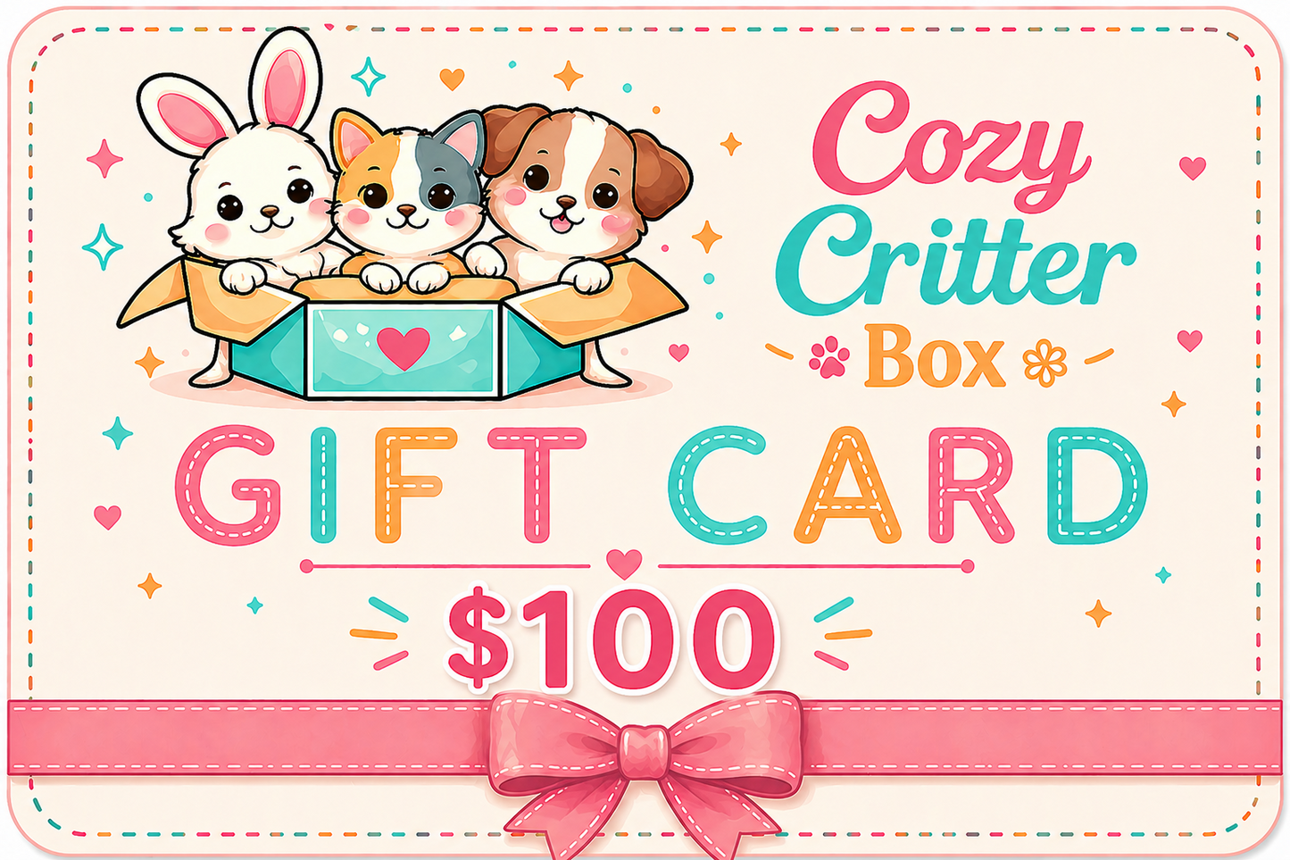 🎁Cozy Critter Box Gift Card🎁
