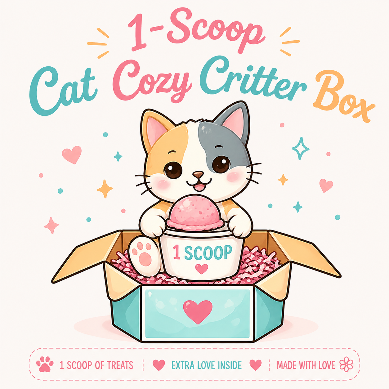1 Scoop Cat Box | Cat-Themed Mystery Box