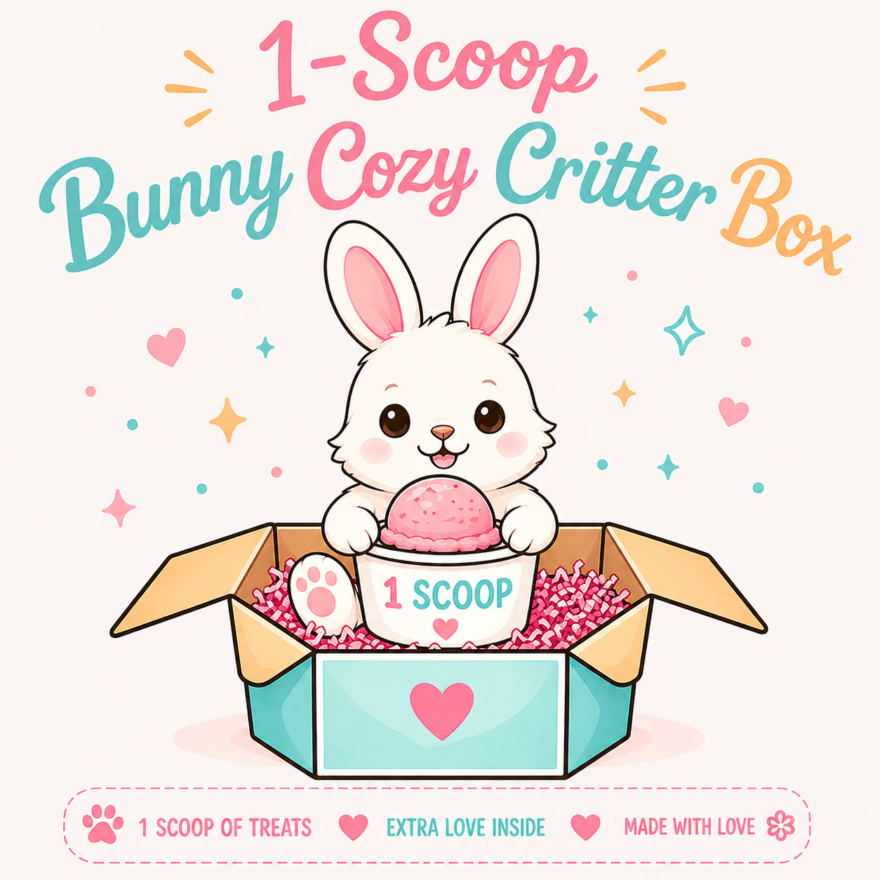1 Scoop Bunny Box | Bunny-Themed Mystery Box