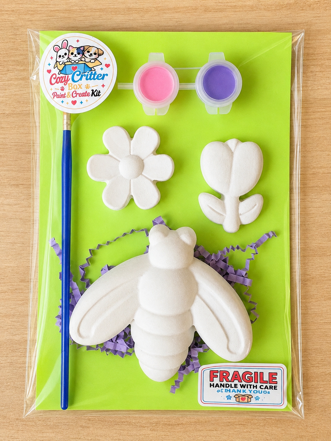 Garden DIY Plaster Painting Kit | Paint Your Own Flower & Bug Craft
