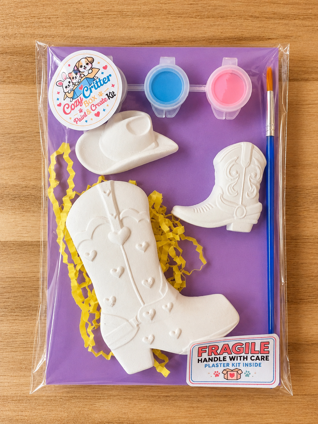 Farm & Country Animals DIY Plaster Painting Kit | Paint Your Own Country Animal Craft