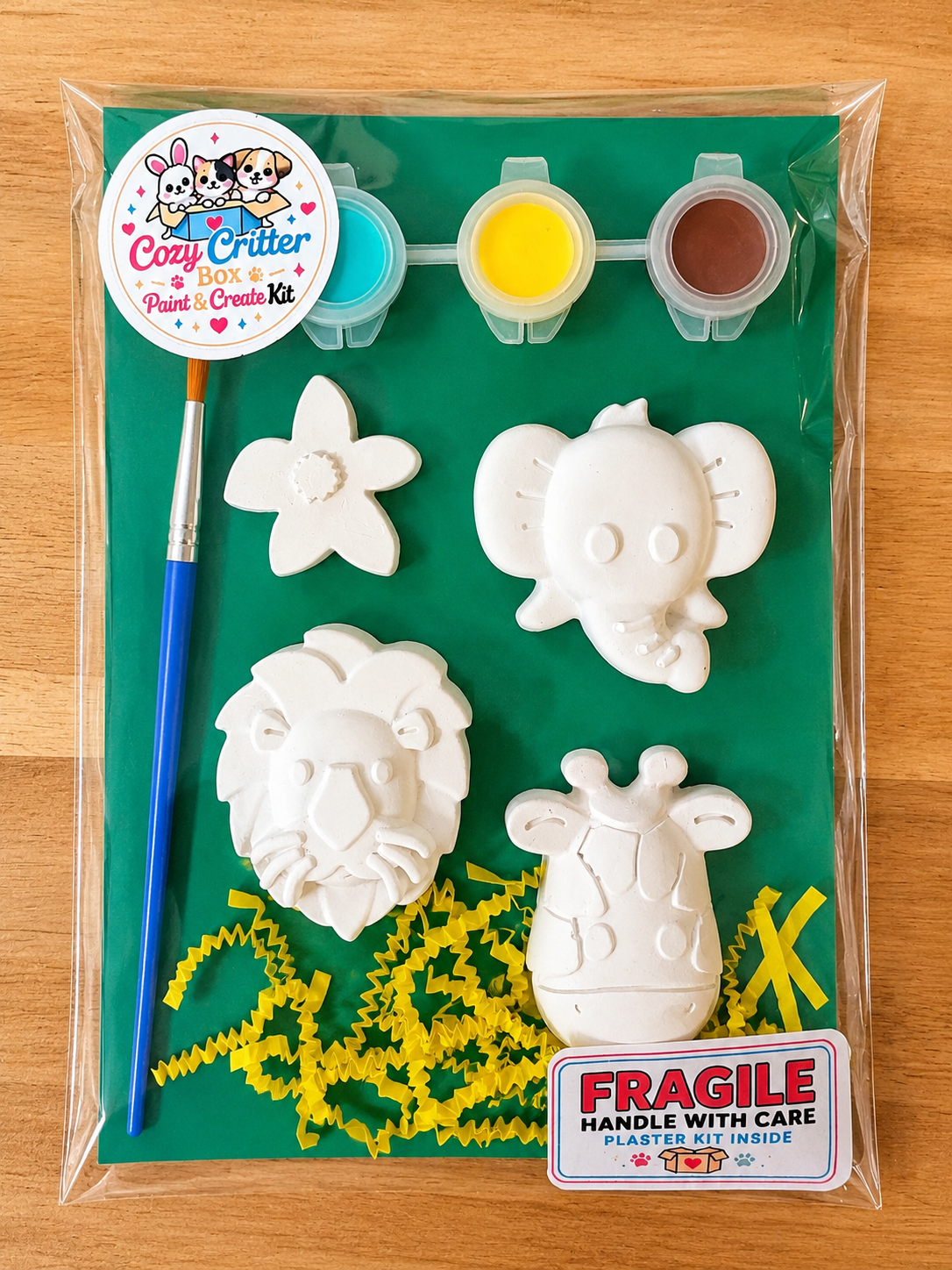 Animal Friends DIY Plaster Painting Kit | Paint Your Own Animal Craft