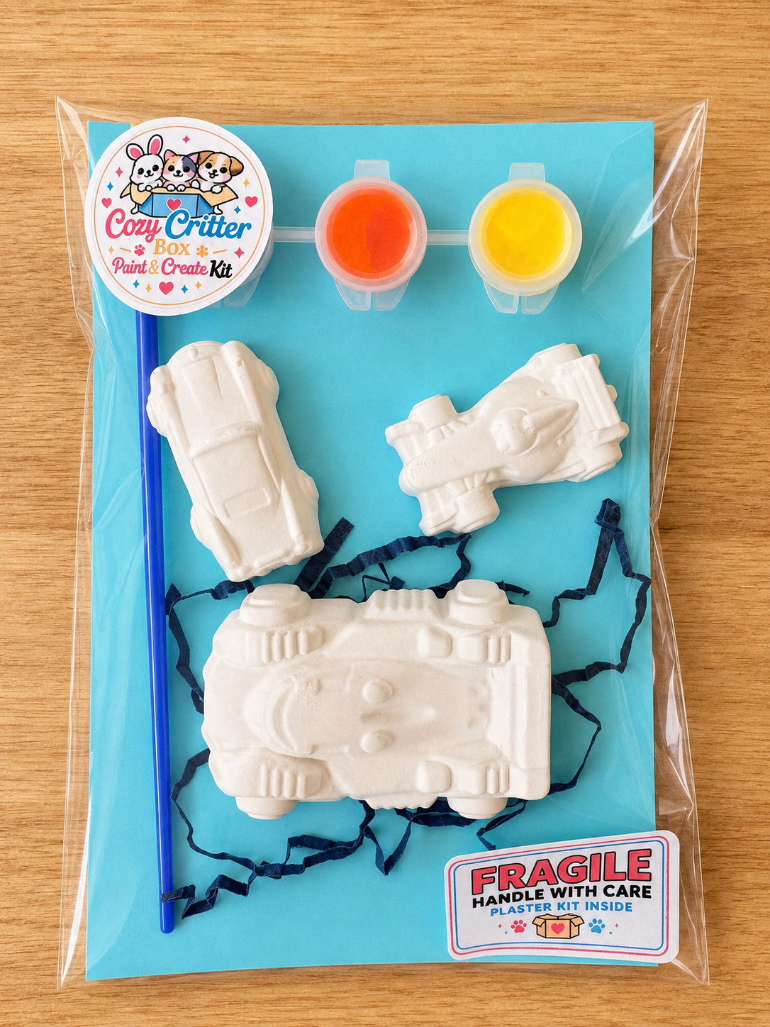 Adventure DIY Plaster Painting Kit | Cars, Dinosaurs & Space Craft