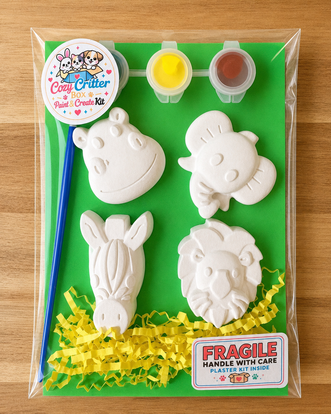 Animal Friends DIY Plaster Painting Kit | Paint Your Own Animal Craft