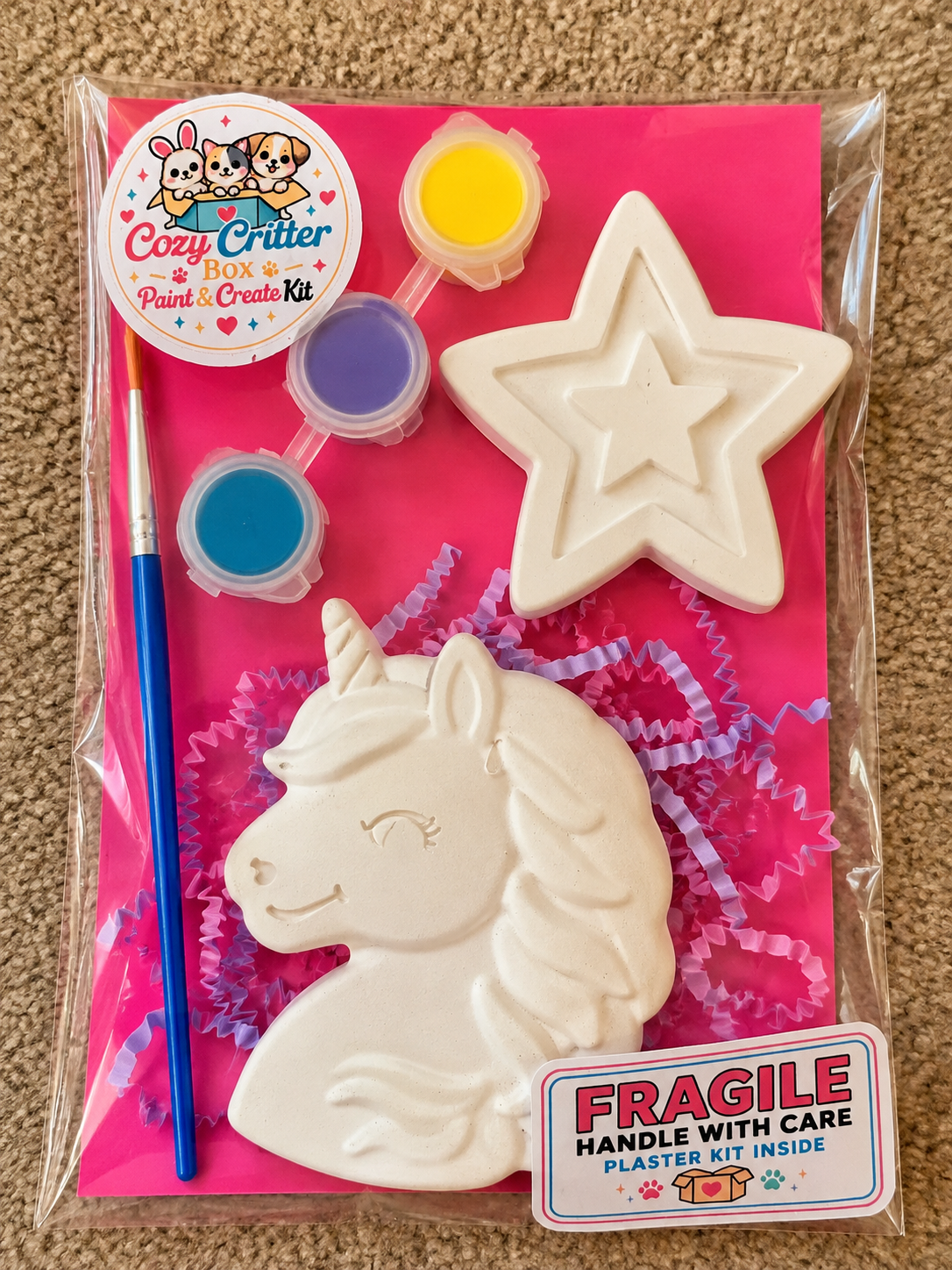 Magical DIY Plaster Painting Kit | Paint Your Own Unicorn & Mermaid Craft