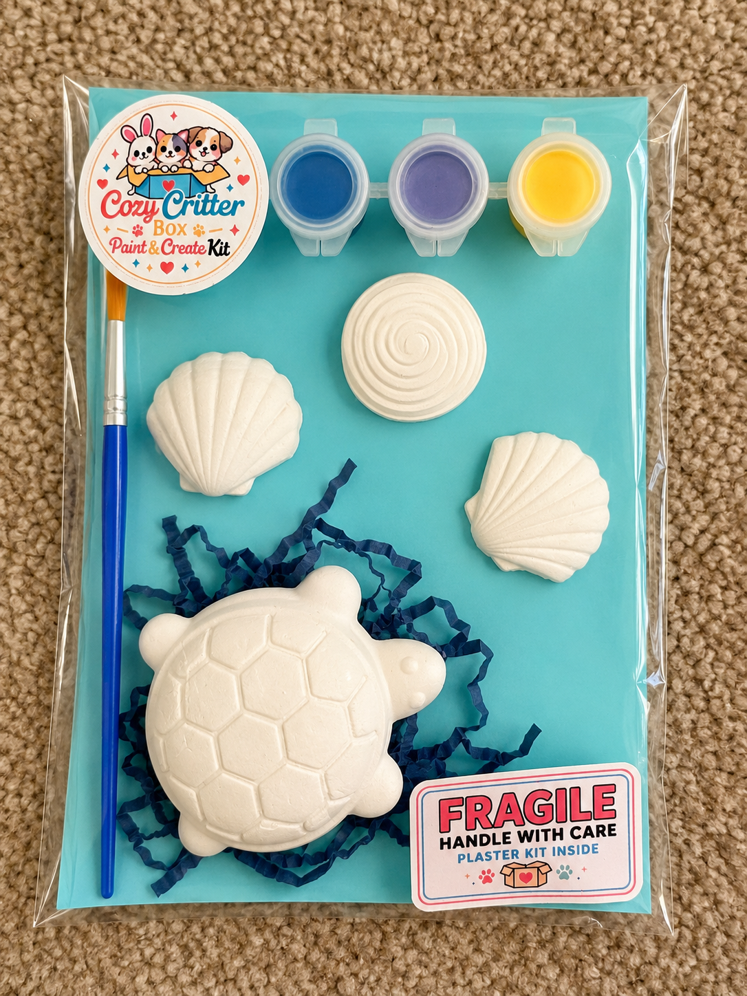 Animal Friends DIY Plaster Painting Kit | Paint Your Own Animal Craft