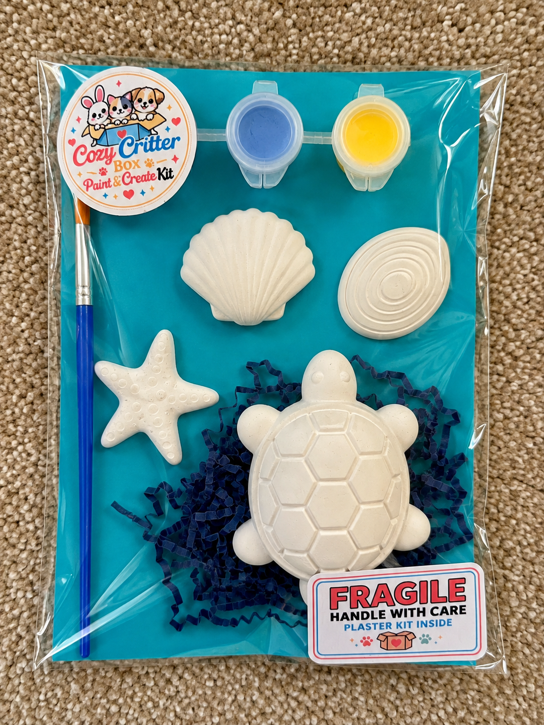 Animal Friends DIY Plaster Painting Kit | Paint Your Own Animal Craft