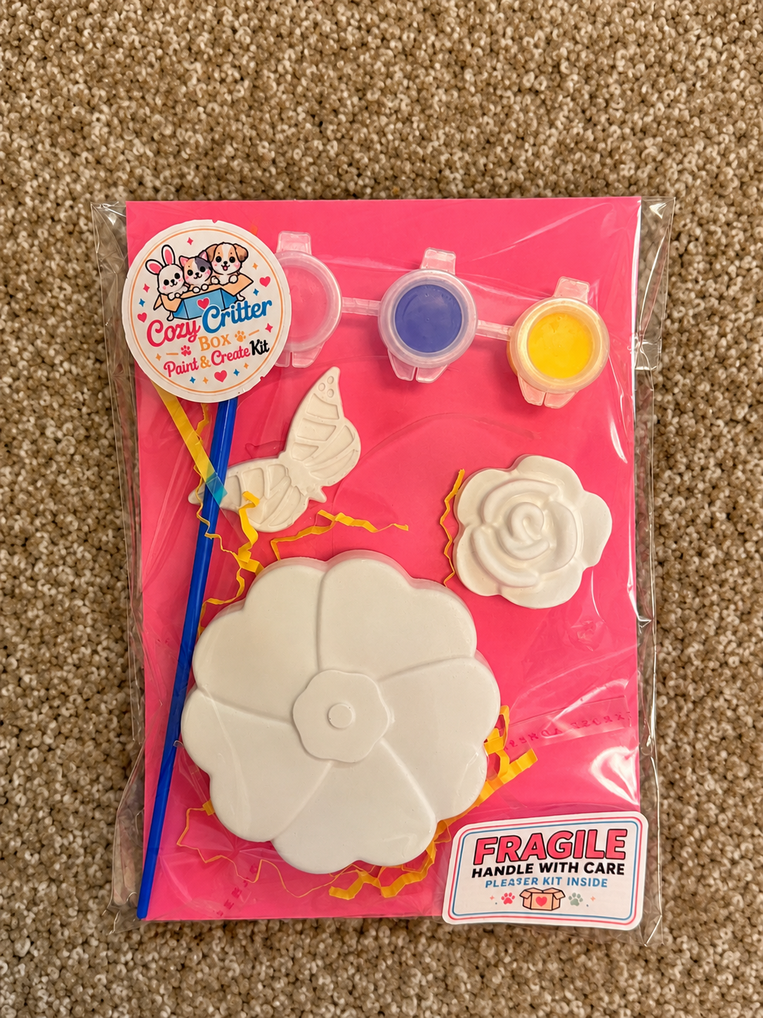 Garden DIY Plaster Painting Kit | Paint Your Own Flower & Bug Craft