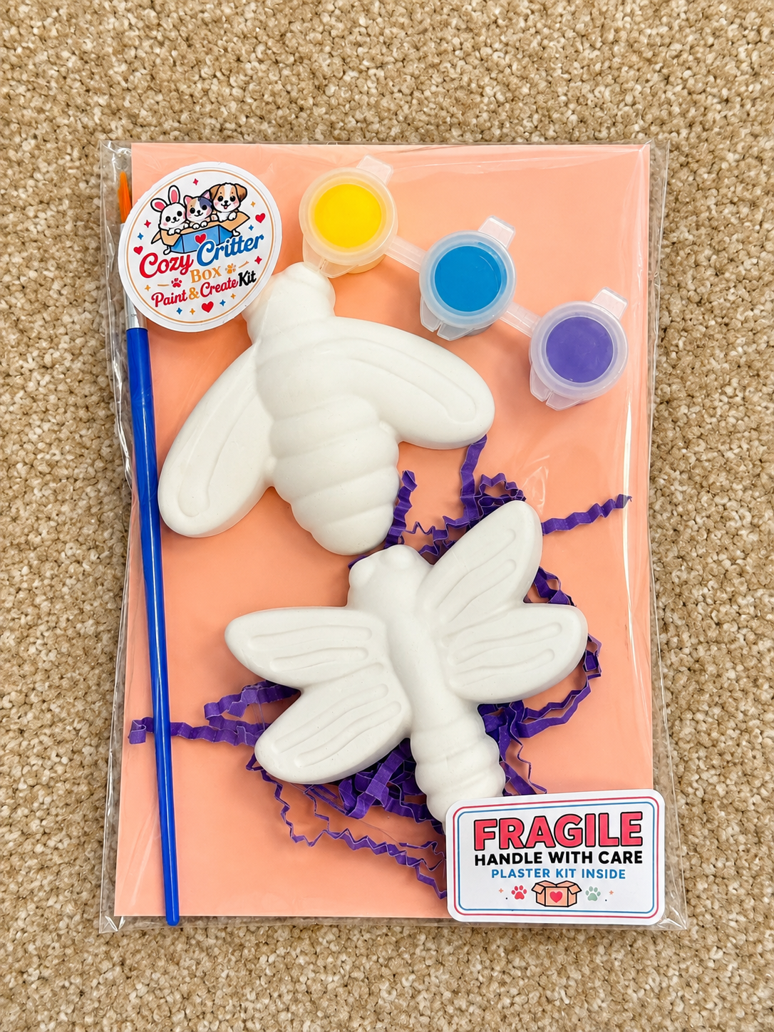 Garden DIY Plaster Painting Kit | Paint Your Own Flower & Bug Craft