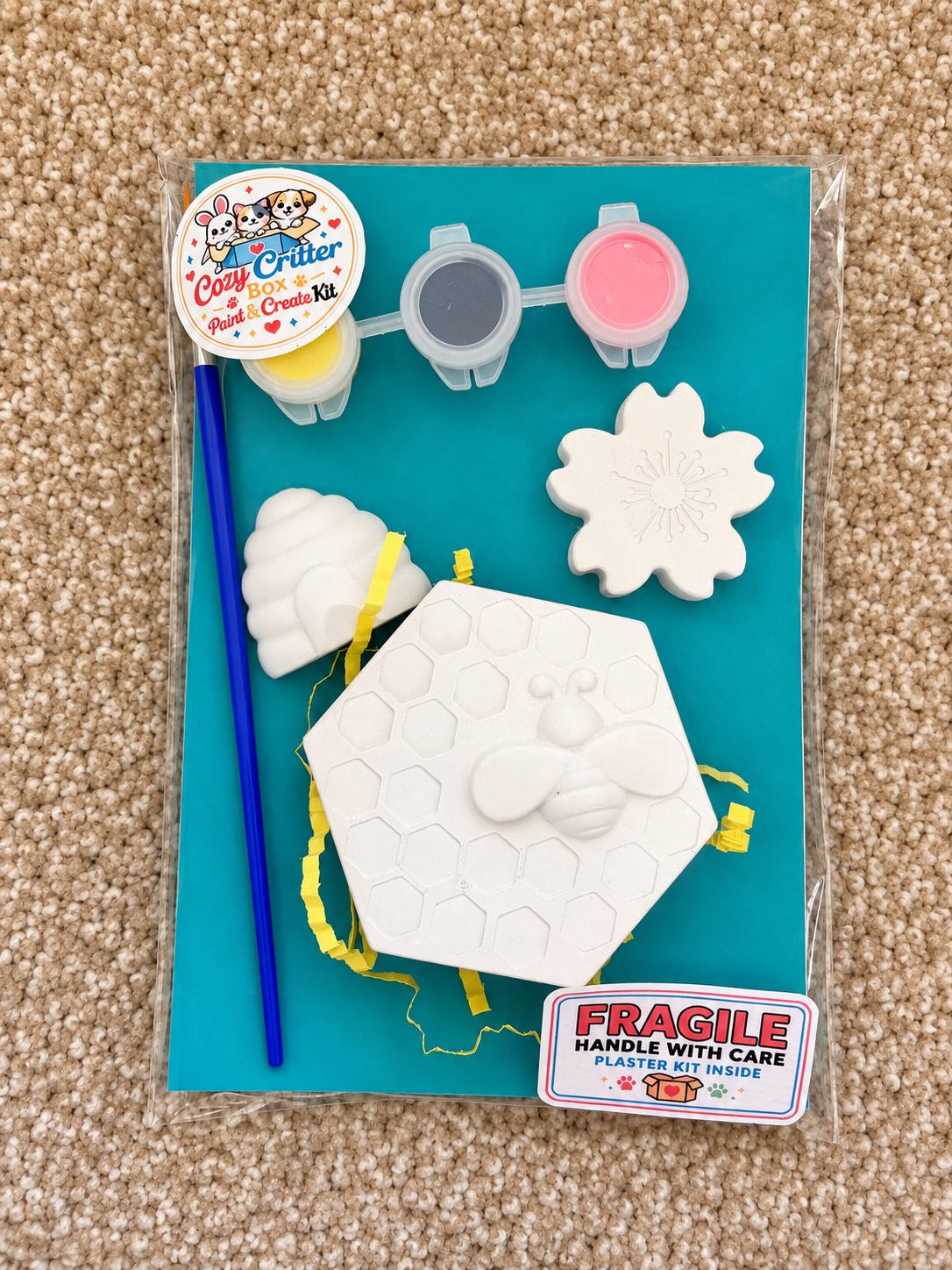 Garden DIY Plaster Painting Kit | Paint Your Own Flower & Bug Craft
