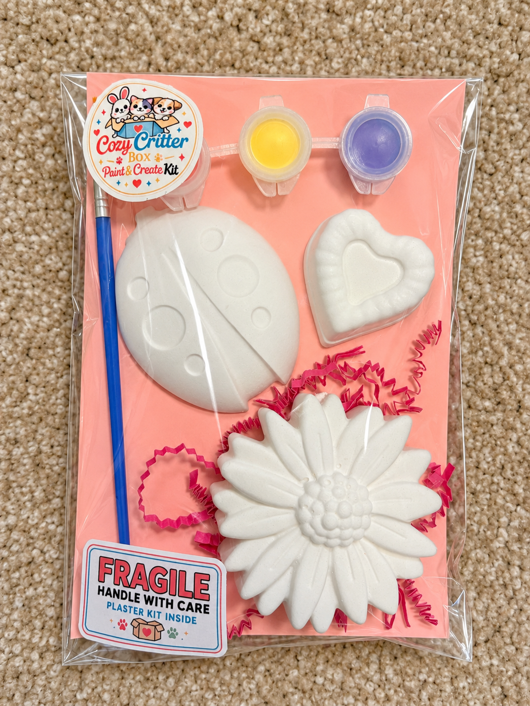 Garden DIY Plaster Painting Kit | Paint Your Own Flower & Bug Craft