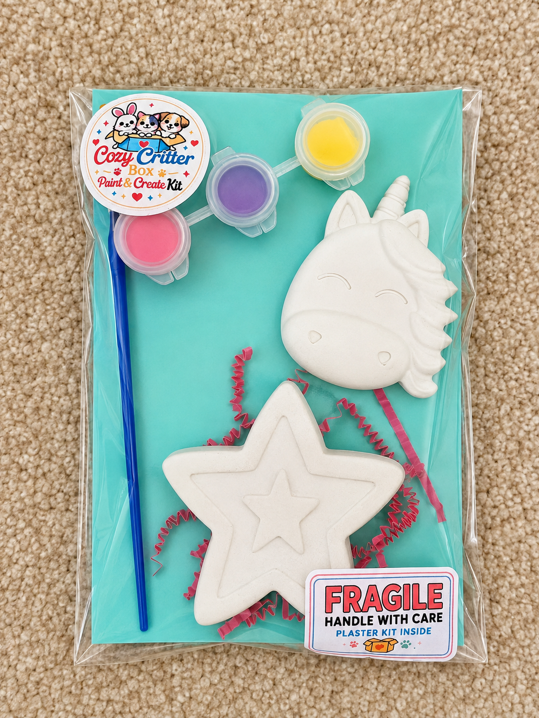 Magical DIY Plaster Painting Kit | Paint Your Own Unicorn & Mermaid Craft