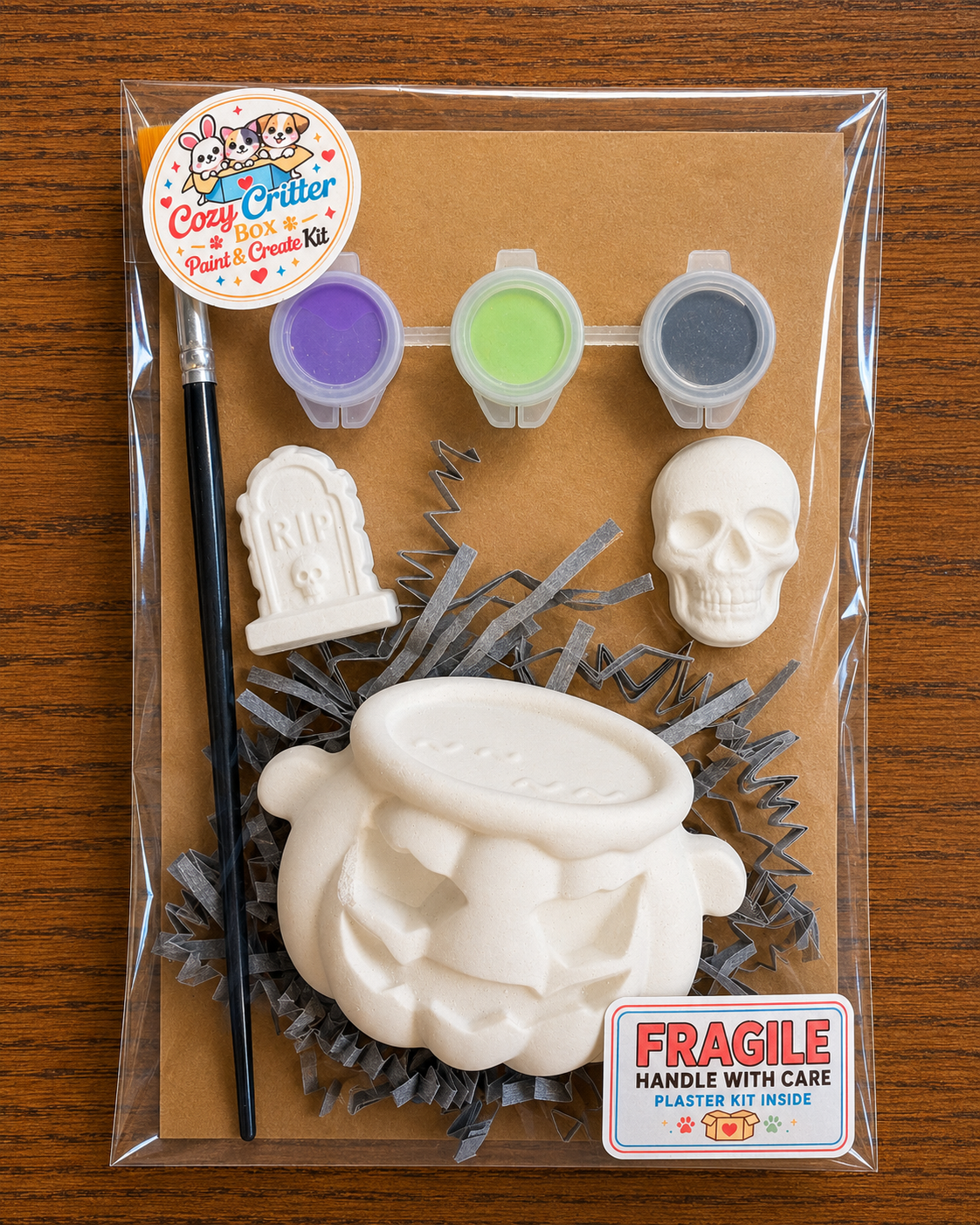 Halloween DIY Plaster Painting Kit | Paint Your Own Spooky Craft