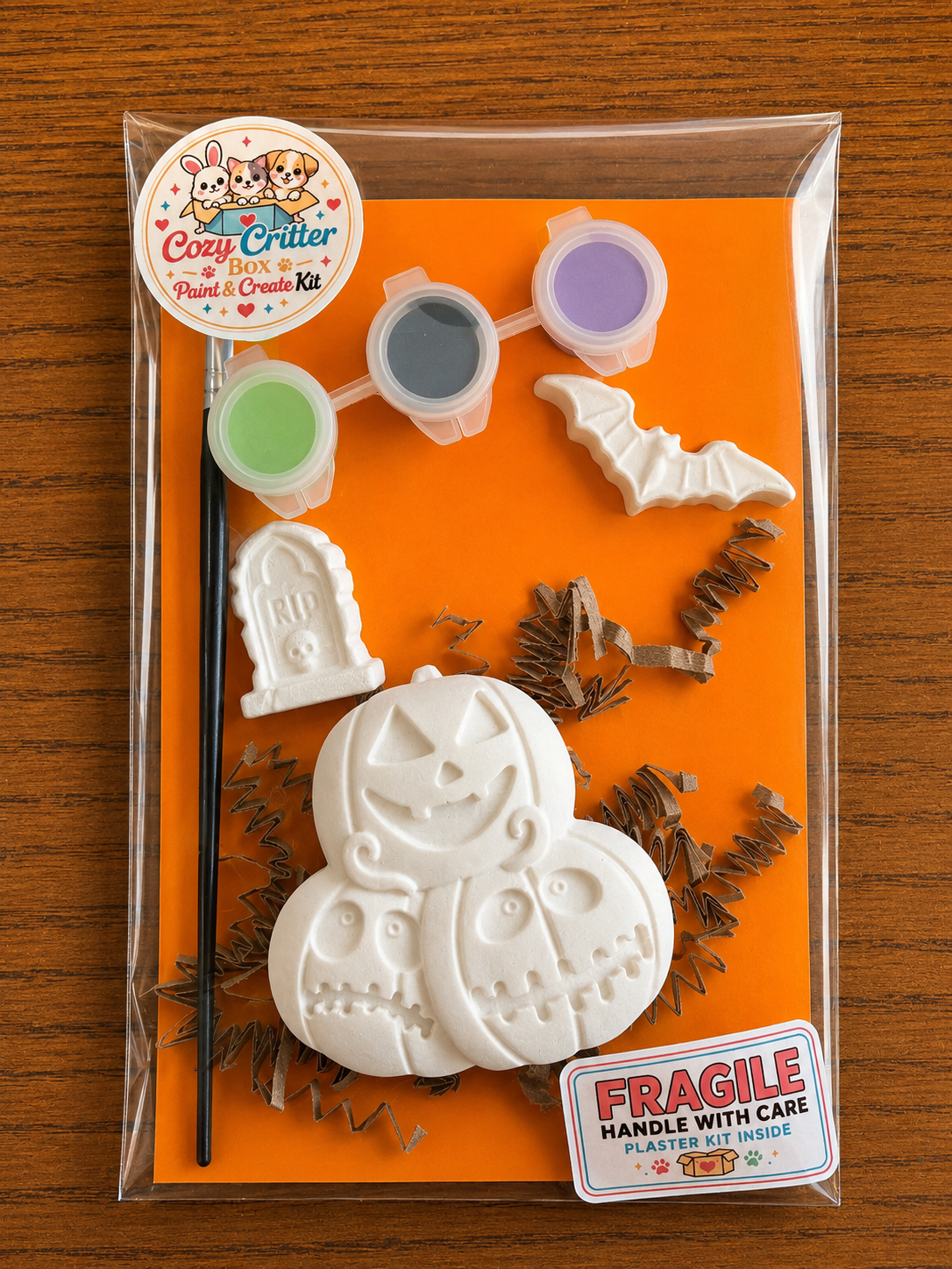 Halloween DIY Plaster Painting Kit | Paint Your Own Spooky Craft