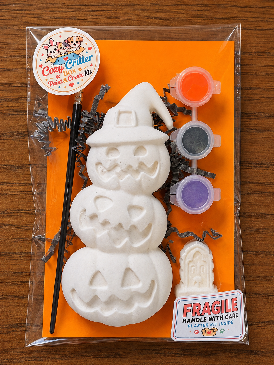 Halloween DIY Plaster Painting Kit | Paint Your Own Spooky Craft