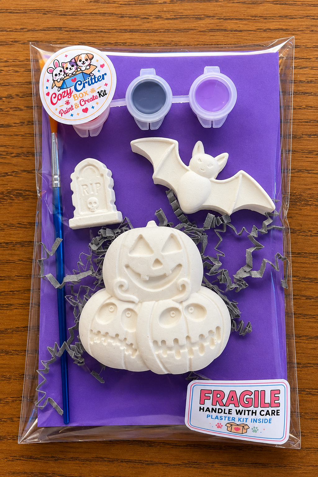 Halloween DIY Plaster Painting Kit | Paint Your Own Spooky Craft