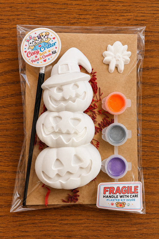 Halloween DIY Plaster Painting Kit | Paint Your Own Spooky Craft
