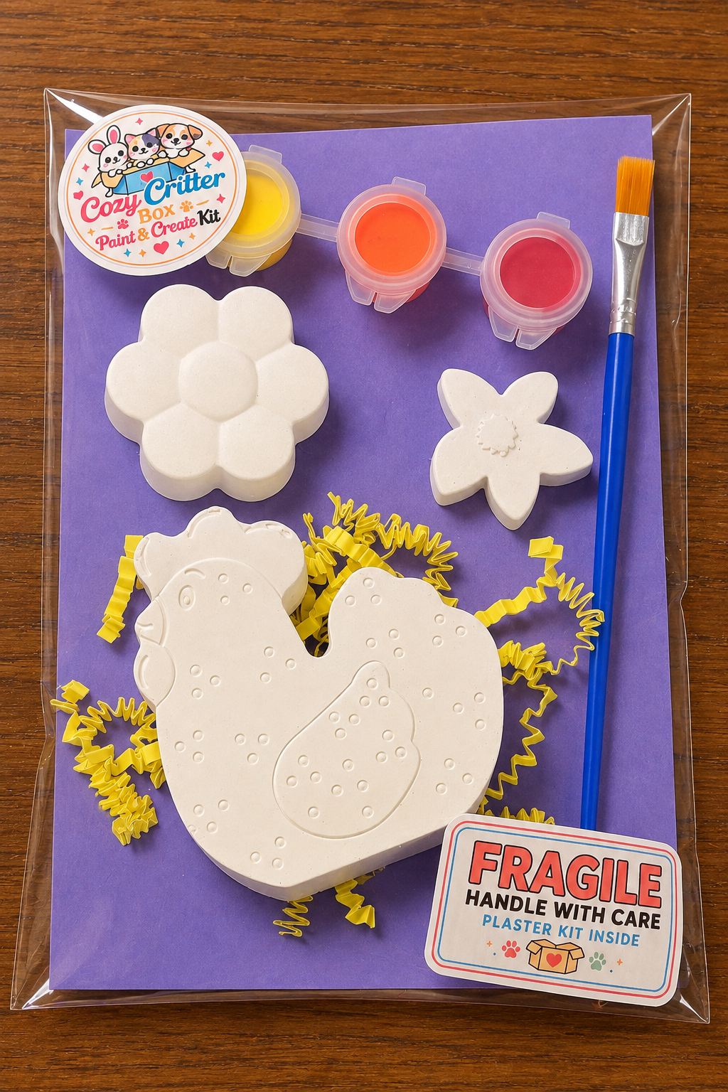 Farm & Country Animals DIY Plaster Painting Kit | Paint Your Own Country Animal Craft