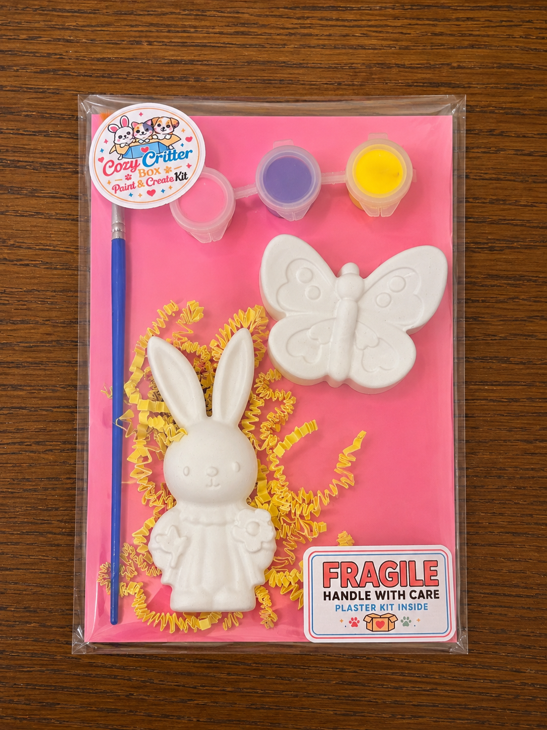 Animal Friends DIY Plaster Painting Kit | Paint Your Own Animal Craft