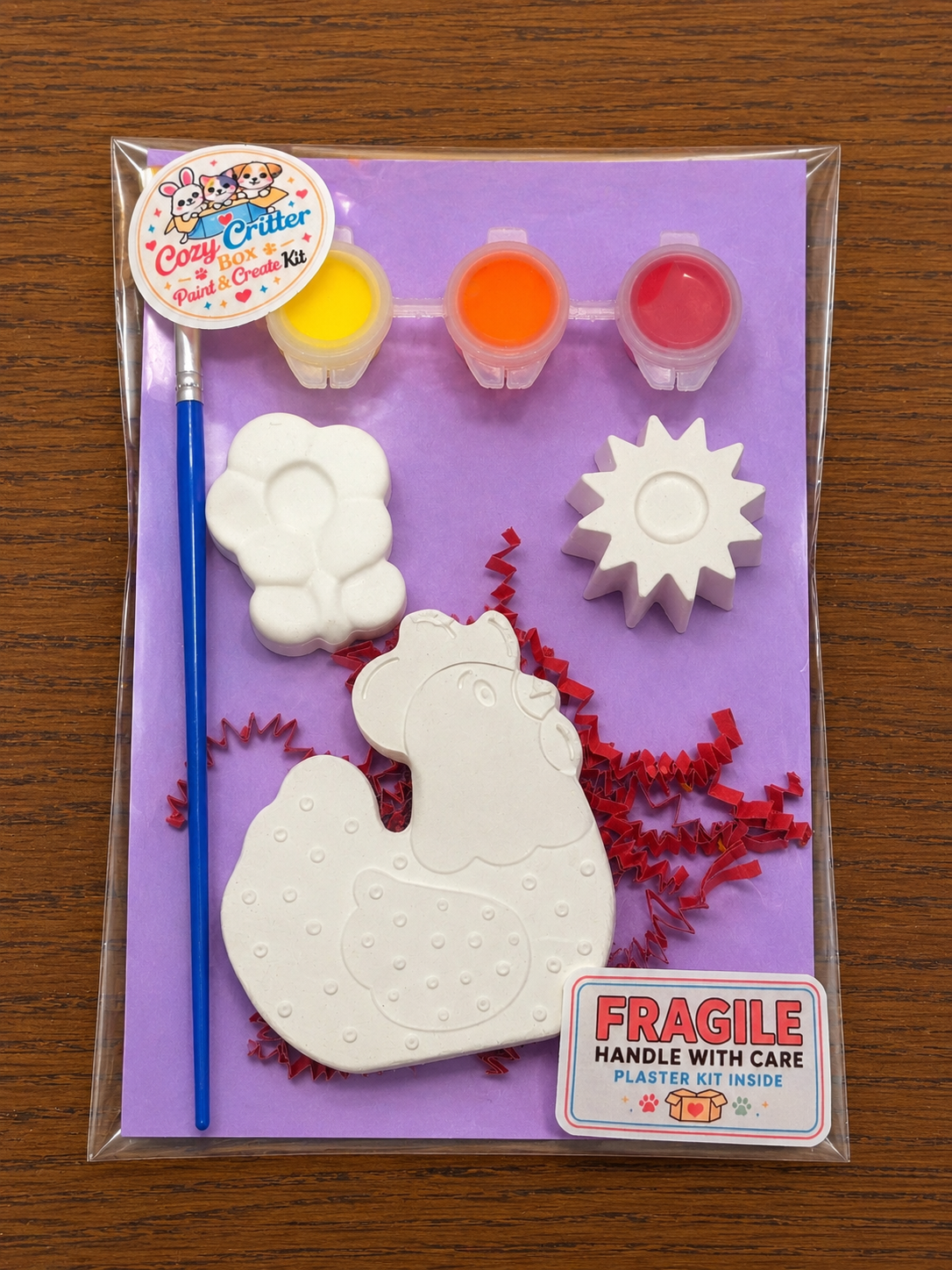 Farm & Country Animals DIY Plaster Painting Kit | Paint Your Own Country Animal Craft