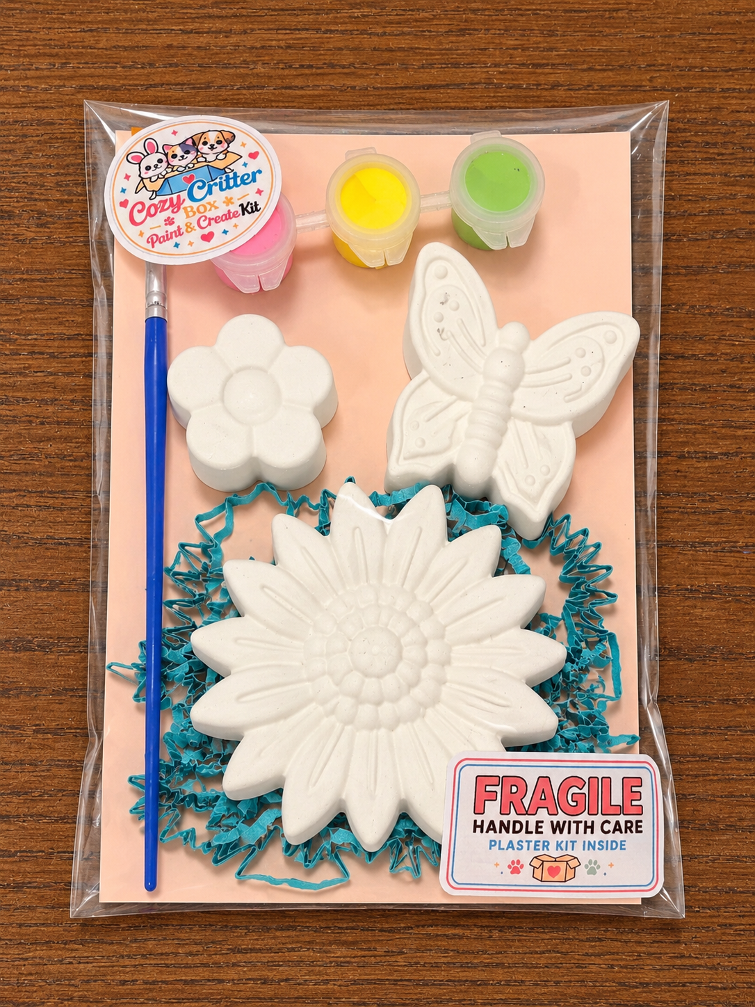 Garden DIY Plaster Painting Kit | Paint Your Own Flower & Bug Craft