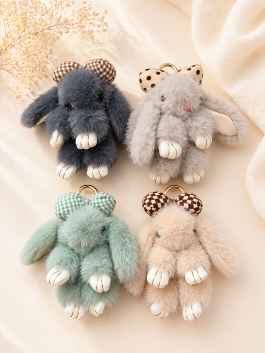 Add-On | Fluffy Bunny Keychain 🐰💕